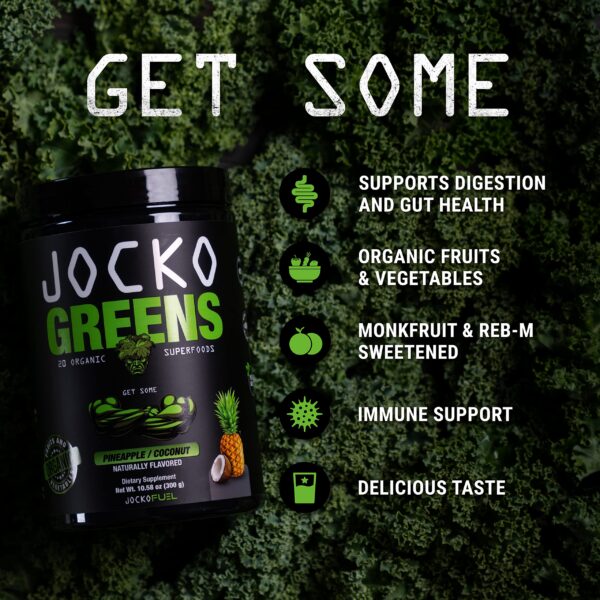 Envase polvo Jocko Fuel Greens superalimentos 60 porciones