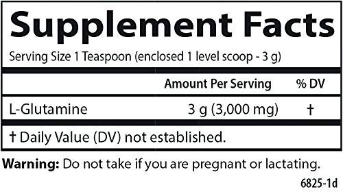 Envase de polvo L-Glutamina para más absorción y recuperación muscular