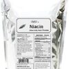 Envase polvo niacina puro NuSci vitamina b3 suplementación alimentaria