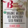 Envase de polvo orgánico de semillas de frambuesa roja Meeker 454g