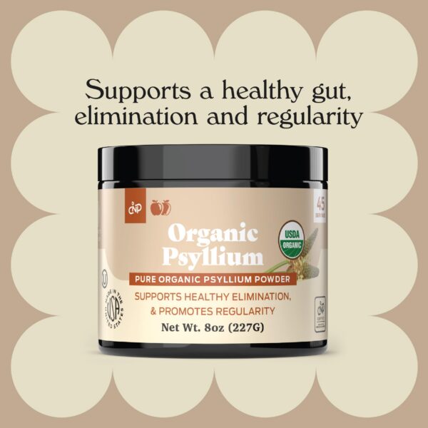 Envase polvo psyllium orgánico a granel para salud digestiva