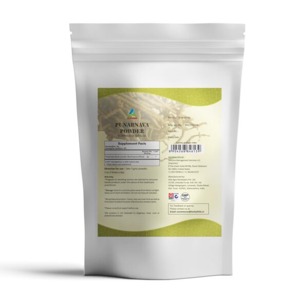 Envase polvo Punarnava Boerhavia Diffusa Herbal Hills