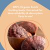 Version 1.0.0 Envase polvo de reishi orgánico Malama superalimento adaptógeno
