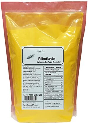 Producto vitamina B2 riboflavina NuSci polvo energía