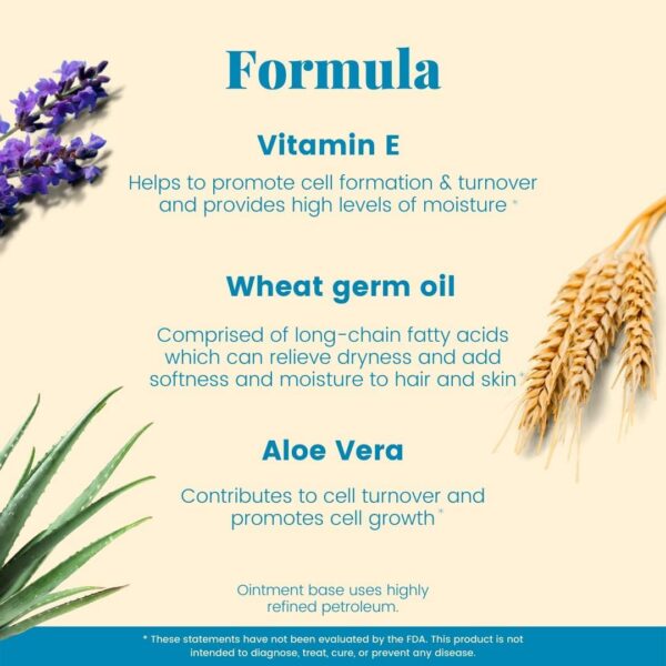 Envase pomada vitamina e Basic Organics original