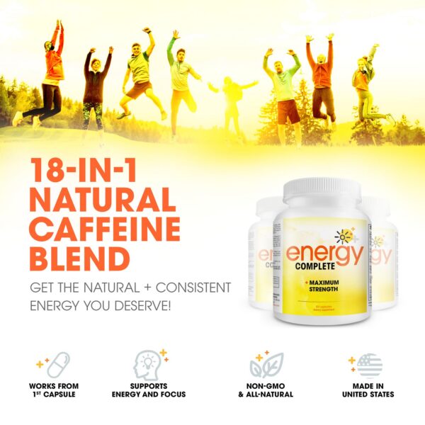 Envase posterior con información nutricional Energy Complete