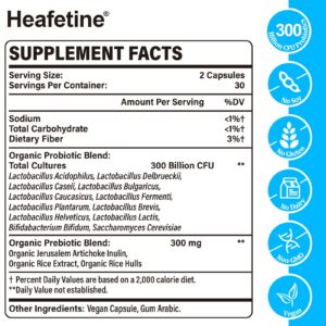 Version 1.0.0 envase probióticos heafetine 60 cápsulas para salud digestiva