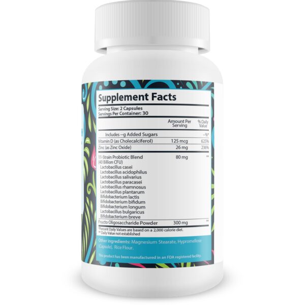 Version 1.0.0 Envase de probióticos Pro Lean Biome Salud intestinal