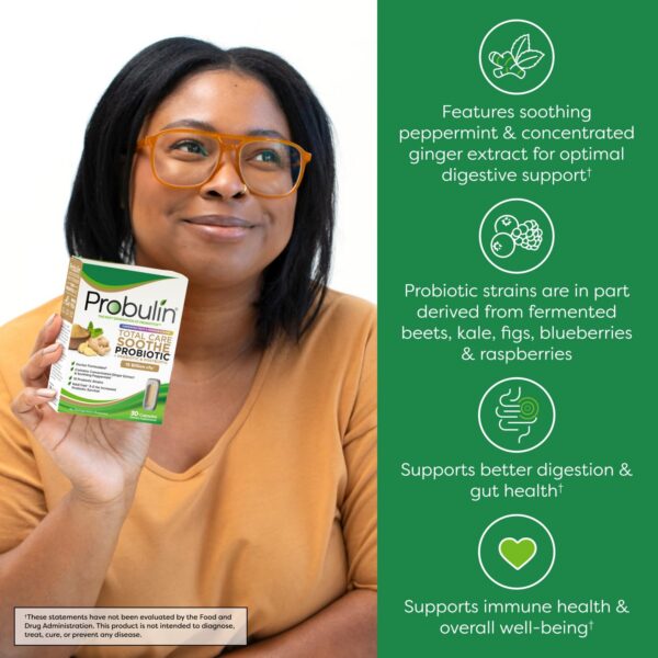Frontal envase Probulin Total Care Soothe salud digestiva