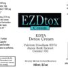 Envase producto detox metales pesados Crema EZDtox EDTA