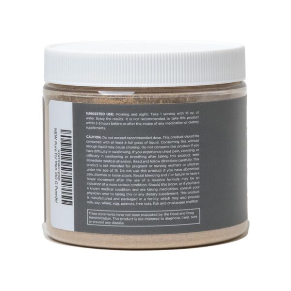 Envase de Pure for Men Stay Ready Fiber fórmula 100% natural