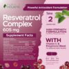 Envase con cápsulas resveratrol frente general