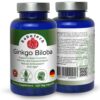 Envase RaDoTech Ginkgo Biloba 120 cápsulas para salud cerebral