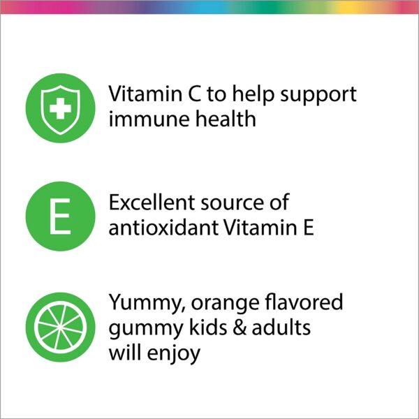 Envase ecológico Rainbow Light gomitas vitamina c sin gluten