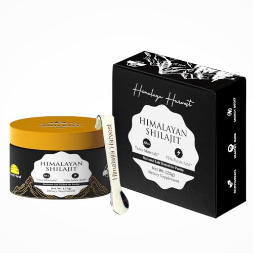 Envase resina Shilajit orgánico probado en laboratorio