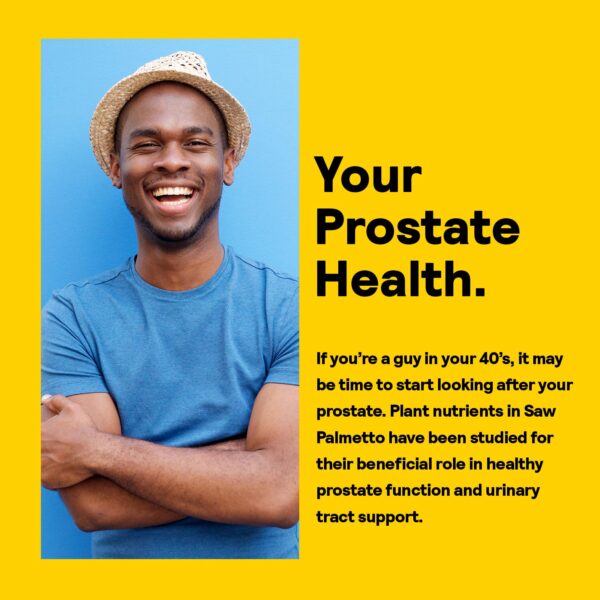 Envase de suplementro Saw Palmetto con beta sitosterol