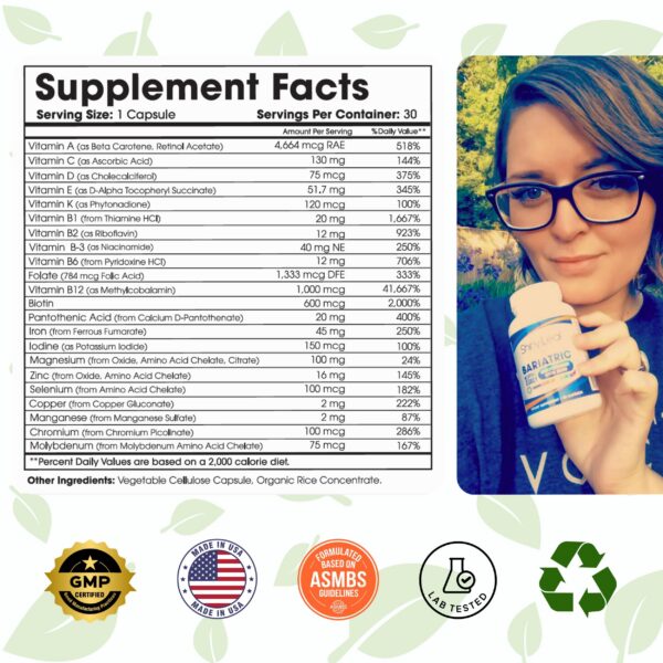 Version 1.0.0 Envase Shiny Leaf multivitaminico para post cirugía bariátrica