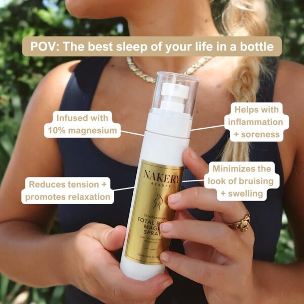 Envase spray magnesio 10% Nakery para calambres