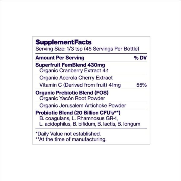 Envase SUNBIOTICS Friendlier Flora con 20 mil millones UFC probióticos