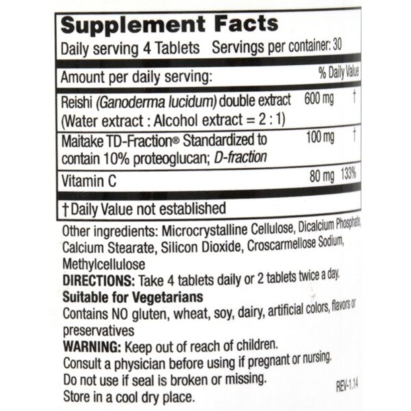 Version 1.0.0 Envase de Super Reishi para apoyo inmunológico
