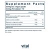 Envase suplementario Vital Nutrients vitamina c