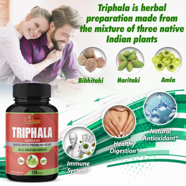 envase suplemento cadane triphala fuerte y concentrado