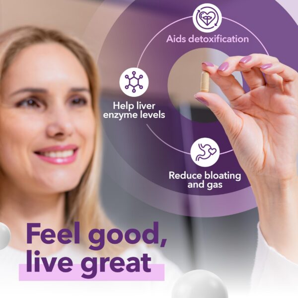 Envase suplemento detox y reparación hepática 28 en 1