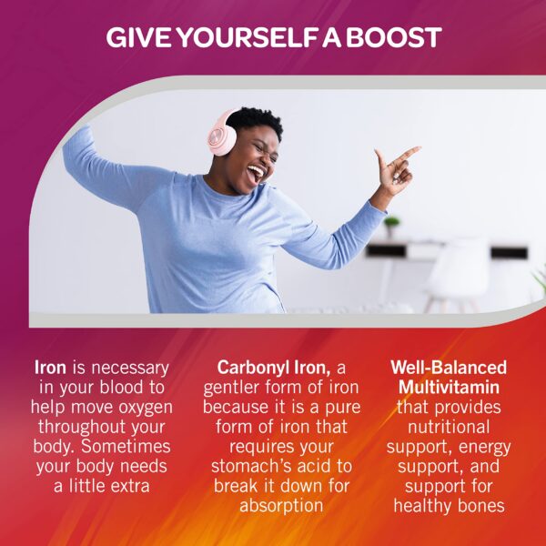 Envase de suplemento Geritol multivitamínico 100 tabletas