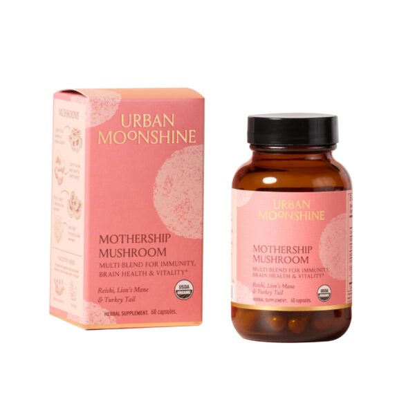 Envase de suplemento de hongos Urban Moonshine