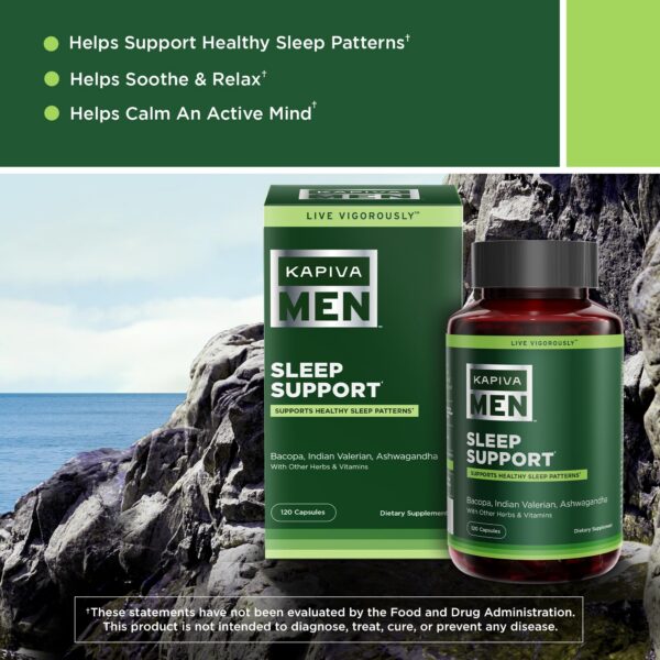 Envase suplemento Kapiva Men para patrones de sueño saludables