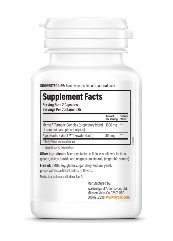 Envase suplemento Kyolic extracto ajo