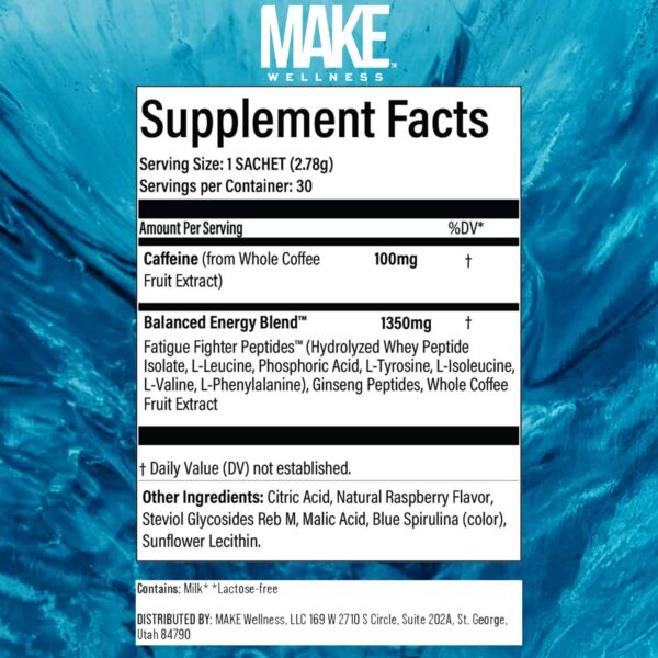 Version 1.0.0 Envase suplemento Make Wellness 30 porciones