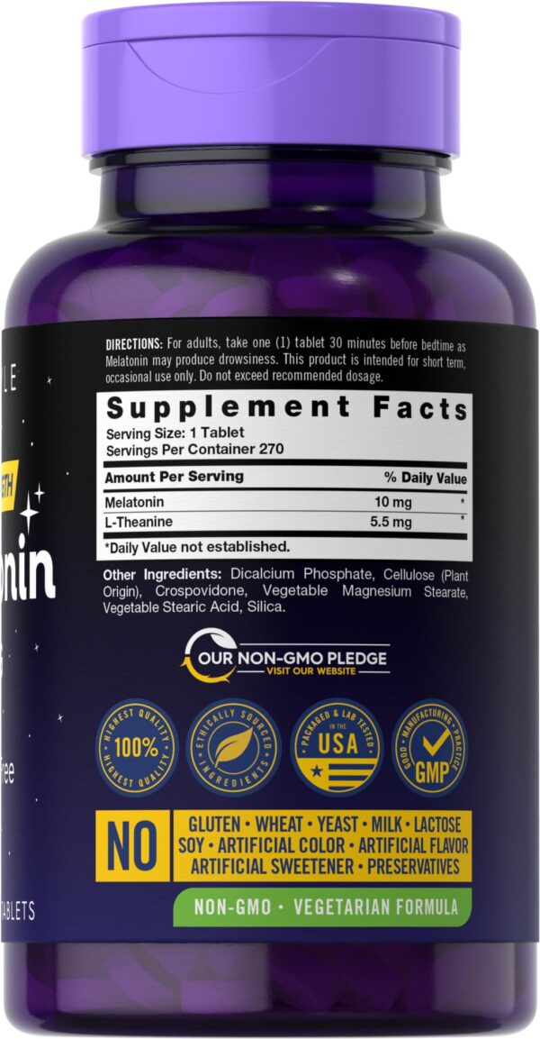 Envase suplemento melatonina Carlyle 270 tabletas vegetarianas