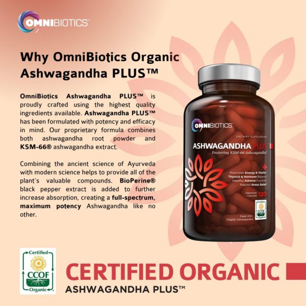 Envase suplemento natural Ashwagandha anti estrés y ansiedad