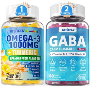 Version 1.0.0 Envase suplemento Nextdia Omega-3 vegano cúrcuma gaba