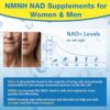 Envase de suplemento NMNH vegano sin gluten ni transgénicos