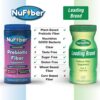 Envase suplemento NuFiber fibra prebiótico sabor frutos del bosque