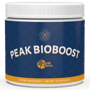 Envase de suplemento prebiótico Peak BioBoost de Peak Biome