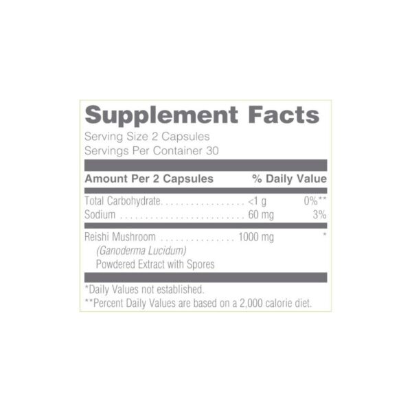 Envase de suplemento ReishiMax para apoyo inmunológico
