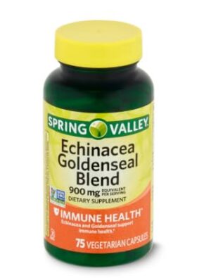 Envase suplemento SEDLAV Echinacea Goldenseal 75 cápsulas vegetarianas