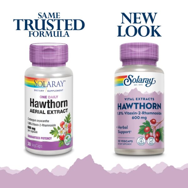 Version 1.0.0 Envase de suplemento SOLARAY extracto espino blanco 600mg 30 cápsulas