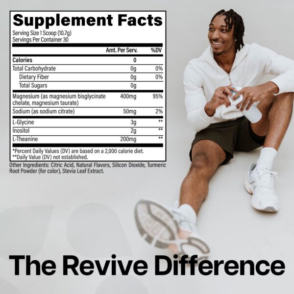 Envase suplemento sueño Revive MD miel-limón