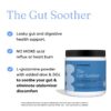 Frasco de The Gut Soother L-glutamine en polvo