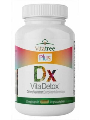 Envase del suplemento Vita Detox para limpieza corporal completa