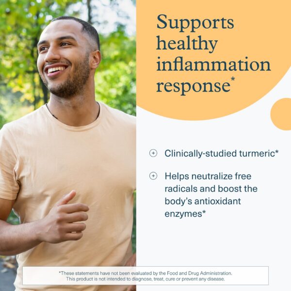 Envase de suplemento Youtheory cúrcuma vegano y sin gluten