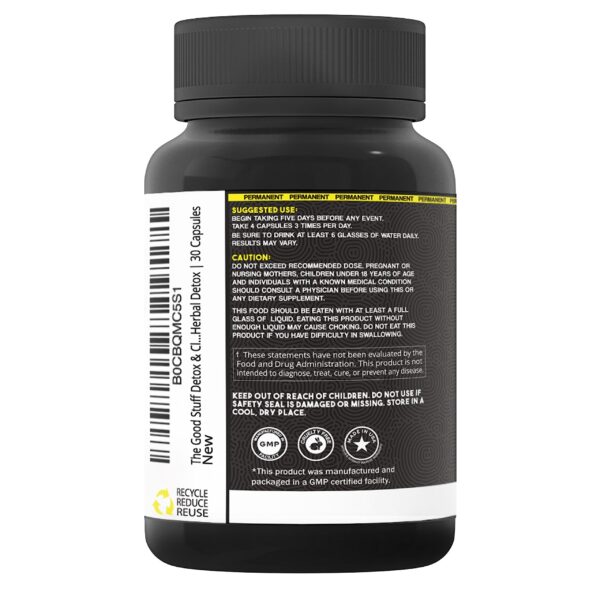 Version 1.0.0 Envase The Good Stuff Detox & Cleanse paquete 30 cápsulas