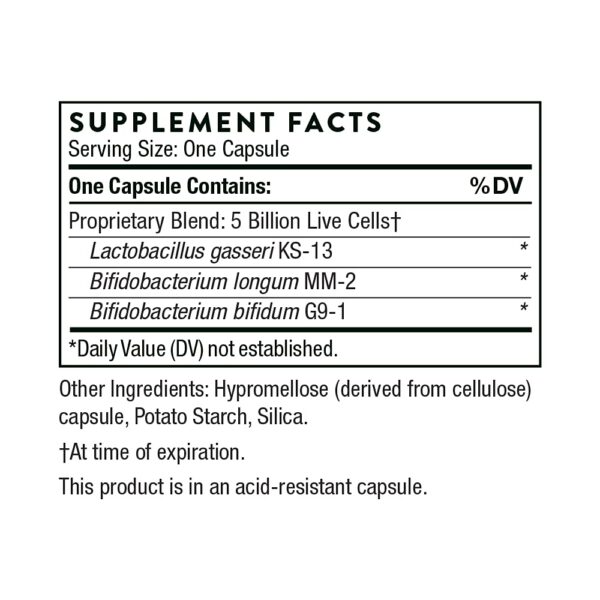 Version 1.0.0 Envase THORNE FloraMend Prime probiótico resistente al ácido
