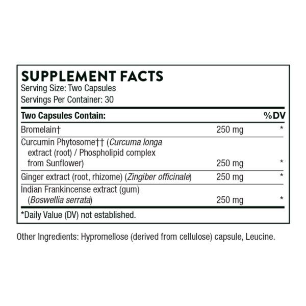 Envase Thorne Phytoprofen jengibre boswellia cúrcuma