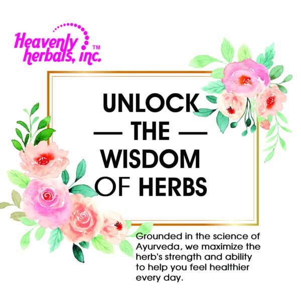 Detalle etiqueta Gotas de Bacopa Heavenly Herbals 60ml