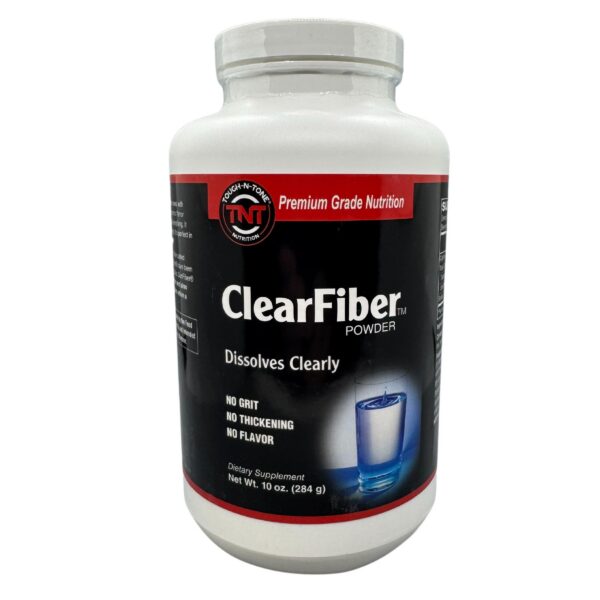 Version 1.0.0 Envase TOUGH-N-TONE ClearFiber polvo fibra soluble 10 onzas